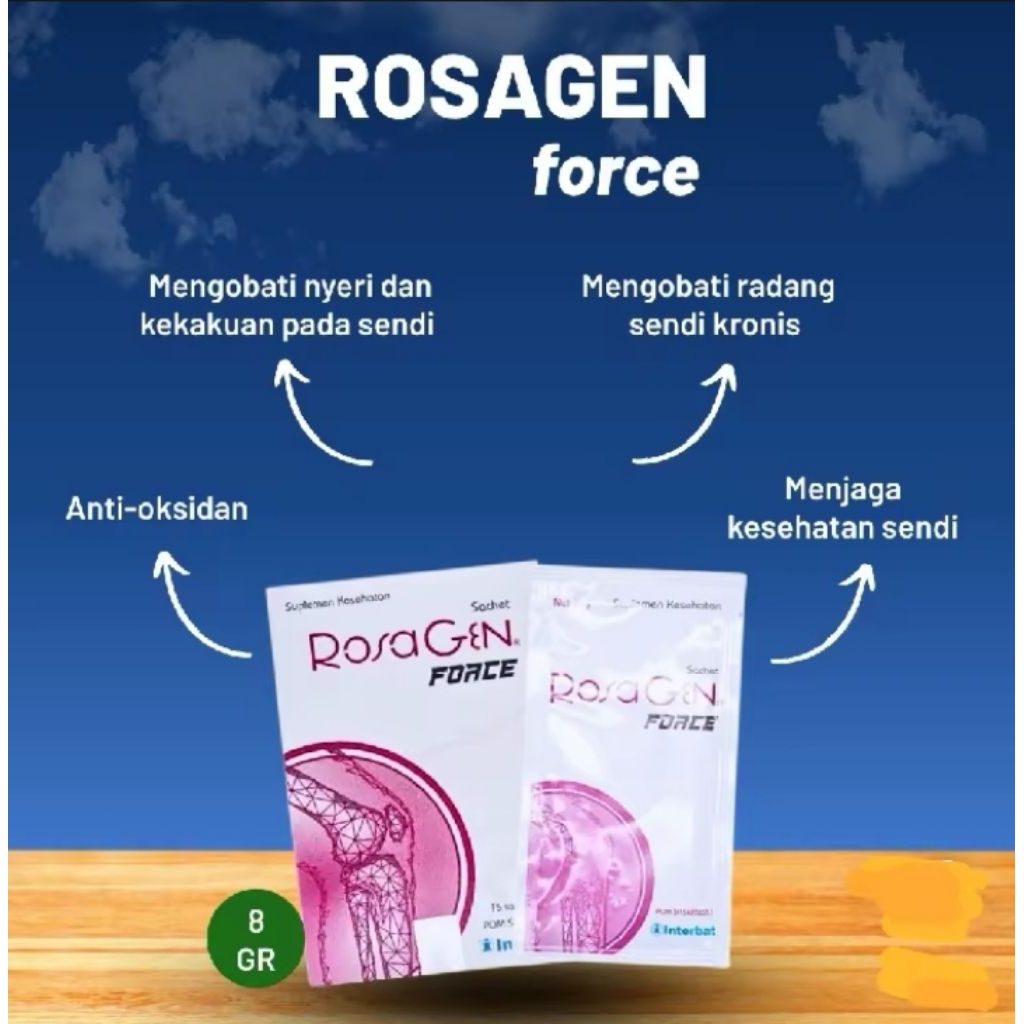 ROSAGEN FORCE 15 SACHET ORIGINAL ROSAGEN 100% ASLI ORIGINAL ROSAGEN