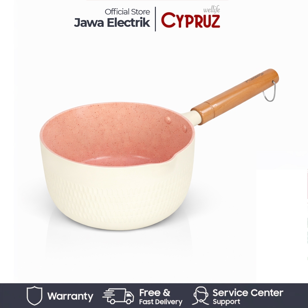 CYPRUZ Sauce Pan 20 cm Grey Color Series Cypruz SN-0272 ANTI LENGKET