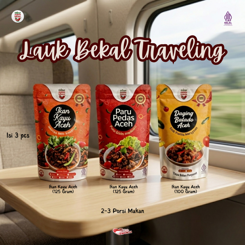Lauk Siap Saji Bekal Traveling - Makanan Instan Tahan Lama Tanpa Pengawet
