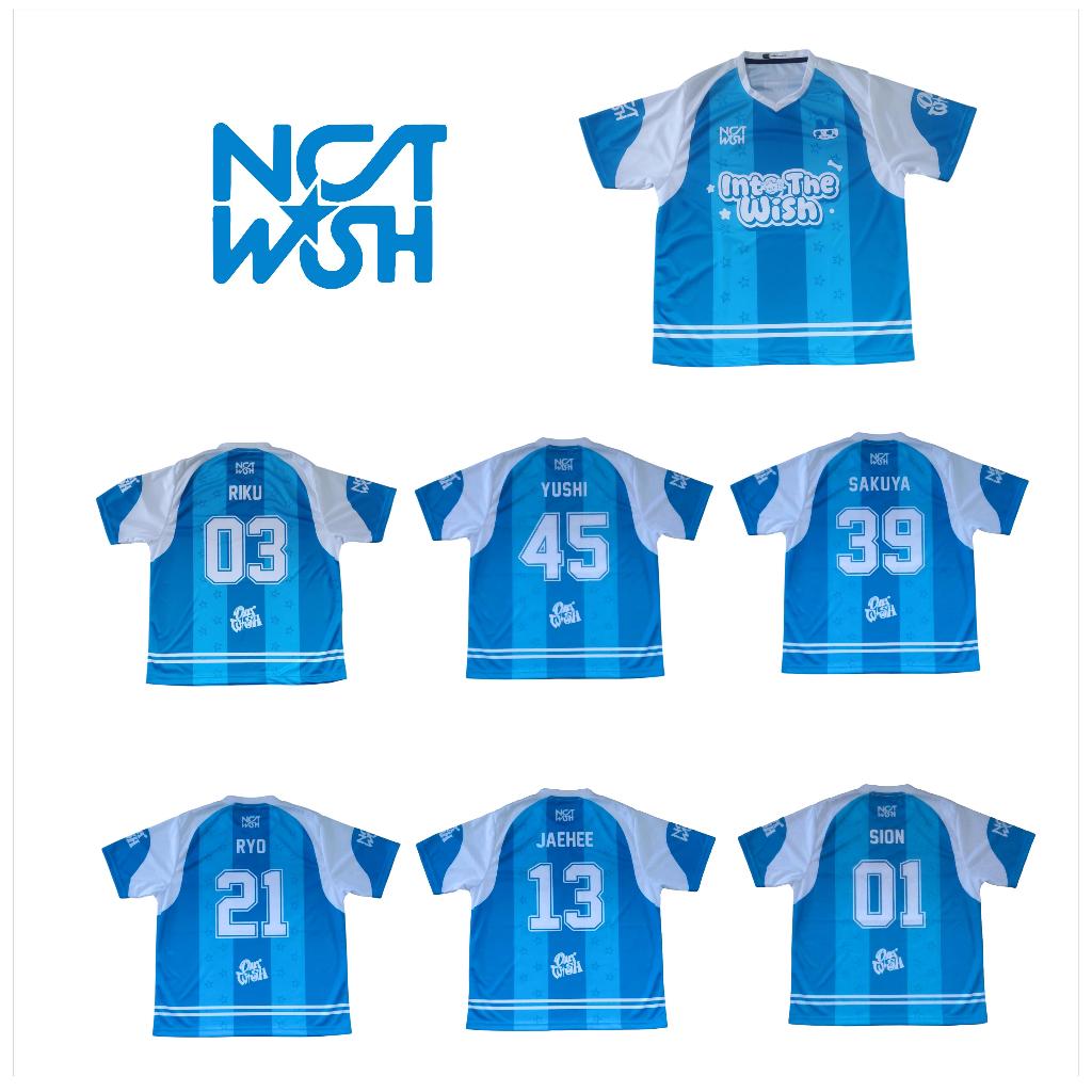 Jersey Baju Kaos NCT WISH oversize unisex INTO THE WISH Edition Custom Full Print