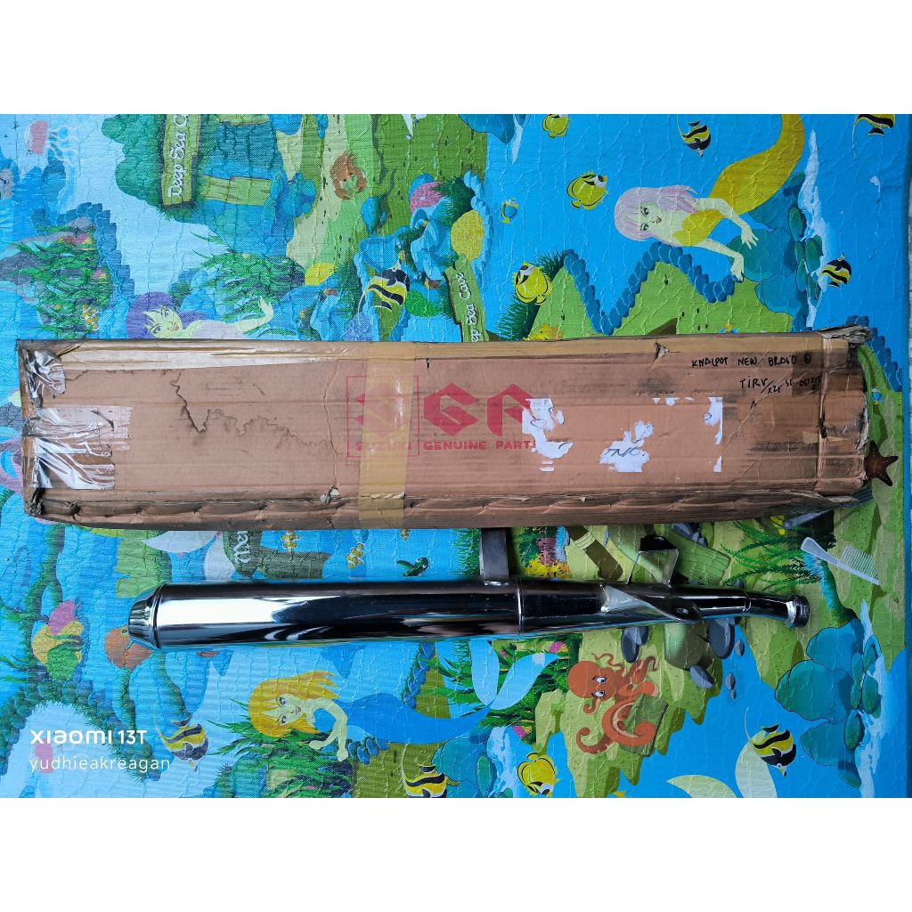 Knalpot RC 100 new bravo original NOS