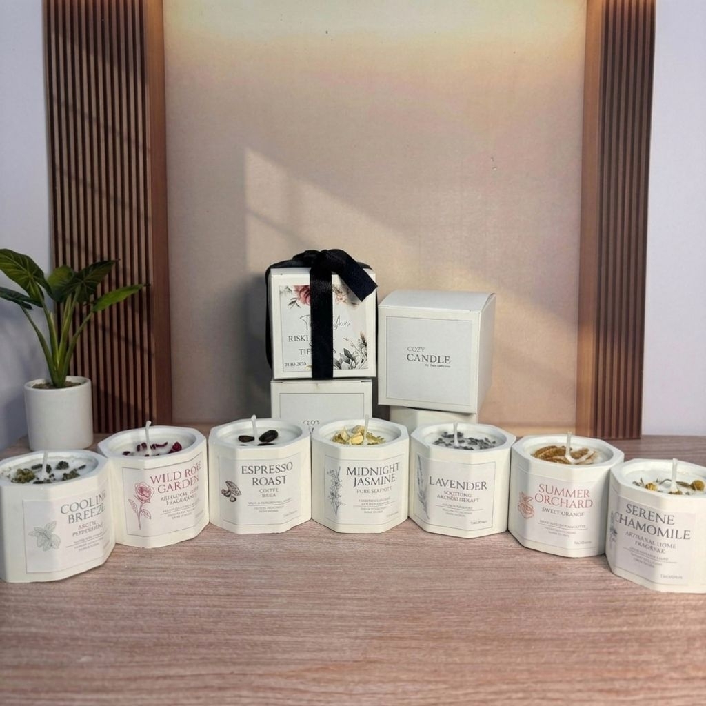 Souvenir Wedding | Lilin Aromaterapi | Souvenir Scented Candle | Kado | Lilin Aesthetic
