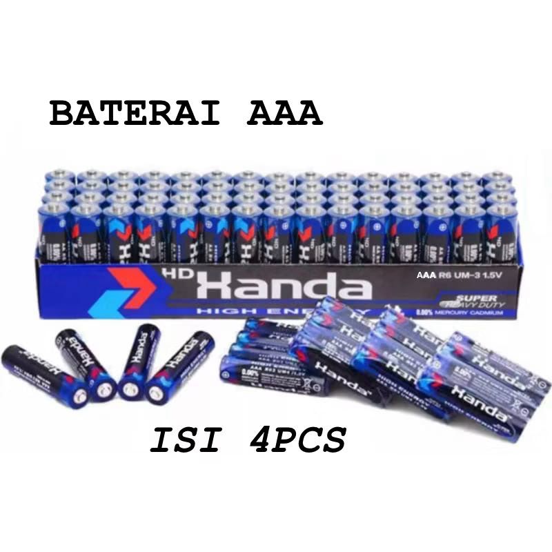 (COD) Baterai Kecil AAA / A3 DYNAMAX Isi 4pcs Batre Remote Batu Jam Dinding Dll  SNI