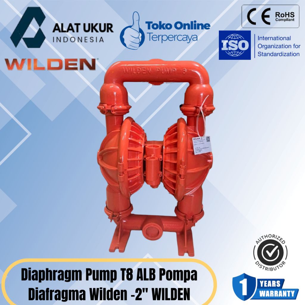 Diaphragm Pump T8 ALB Pompa Diafragma Wilden -2" WILDEN T8/AAAAB/BNS/BN/BN/0014