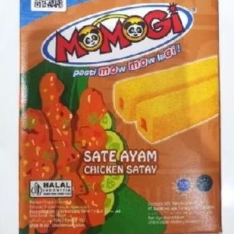 ECER SATUAN MOMOGI SATE AYAM SNACK EKSTRUDAT JAGUNG LIMITED MAKANAN CEMILAN CHIKI KEJU JAGUNG BAKAR 