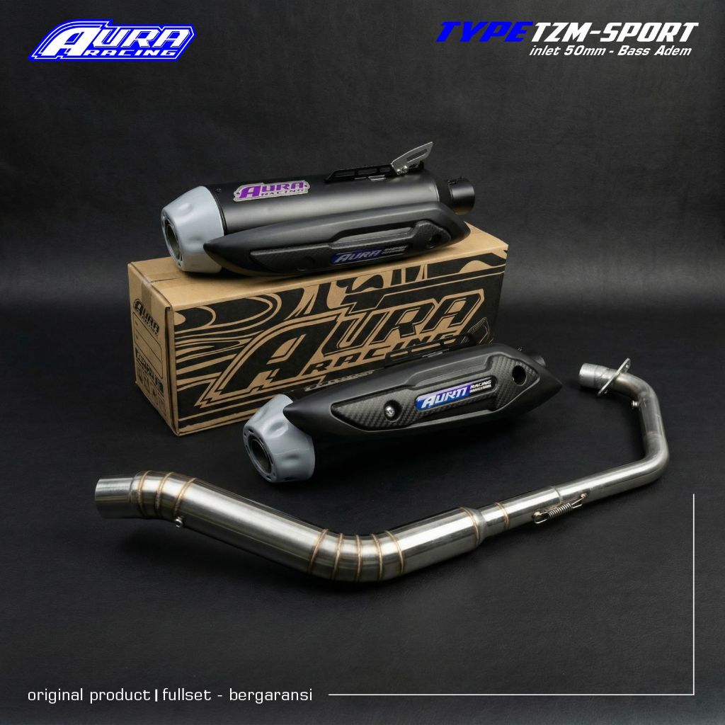 Knalpot Standar Racing Bass Adem Aura Racing Vixion R15 Cb150 Byson Verza Satria Fu Sonic dll