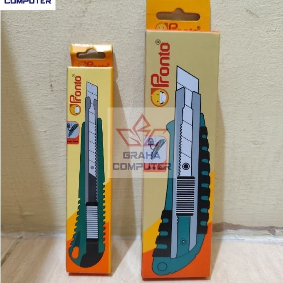 Pisau Cutter Pronto ukuran 9mm dan 18mm