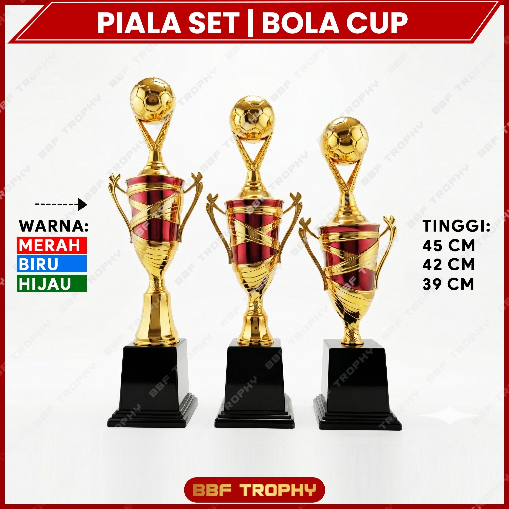 Piala Set 3 PCS Sepak Bola CUP Futsal Juara 1-2-3
