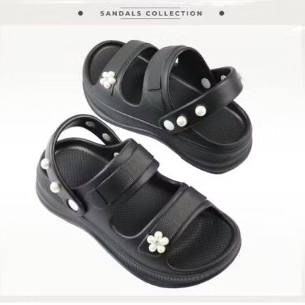 sandal wedges selop wanita bahan eva