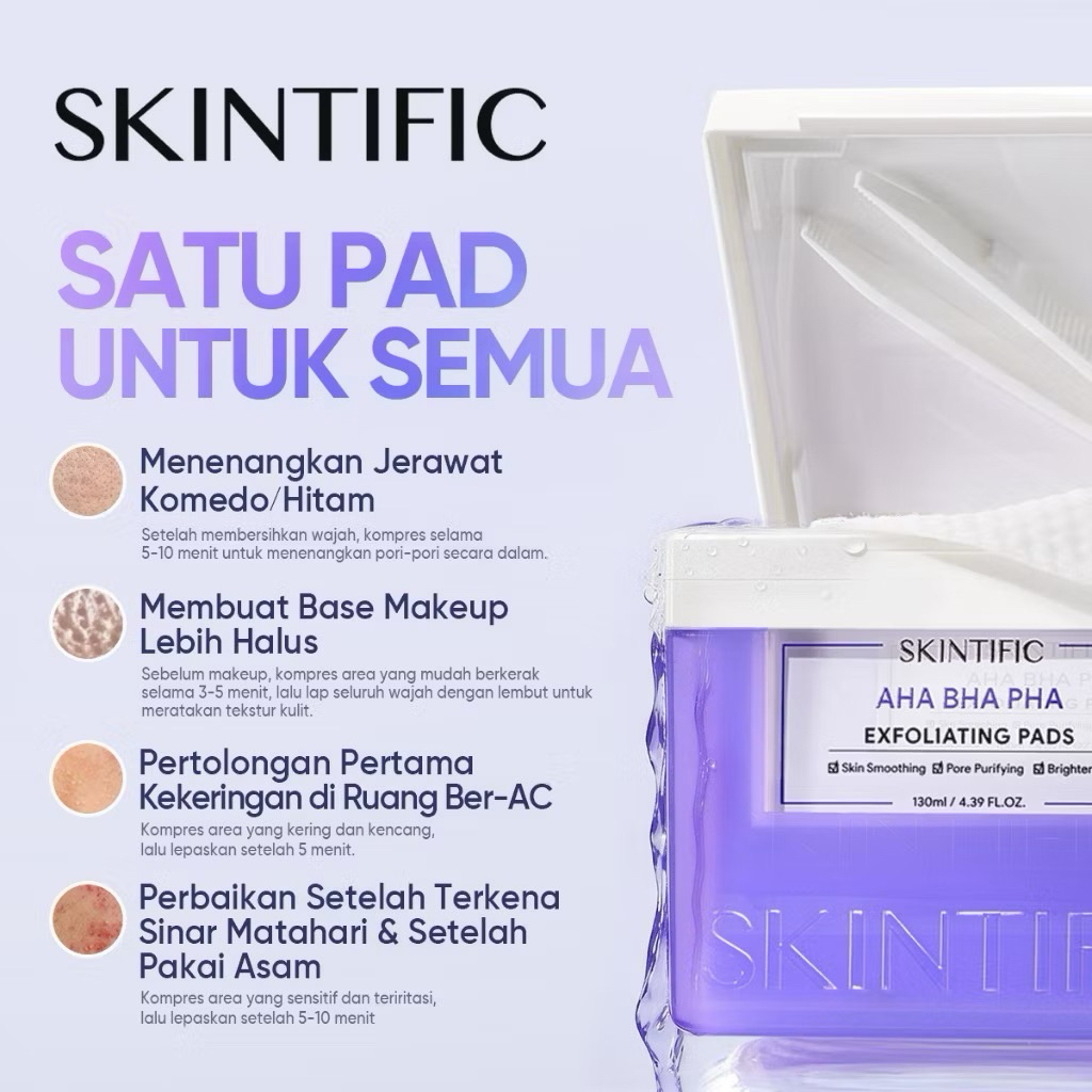 Skintific AHA BHA PHA Exfoliating Pads