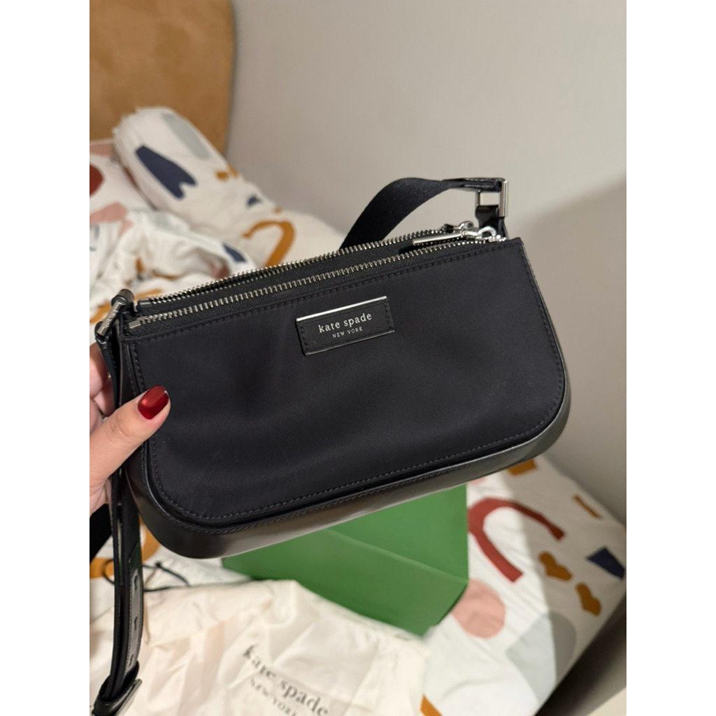 Nego Jual cepet Preloved Kate Spade Black Sam Icon Nylon - Original 100%