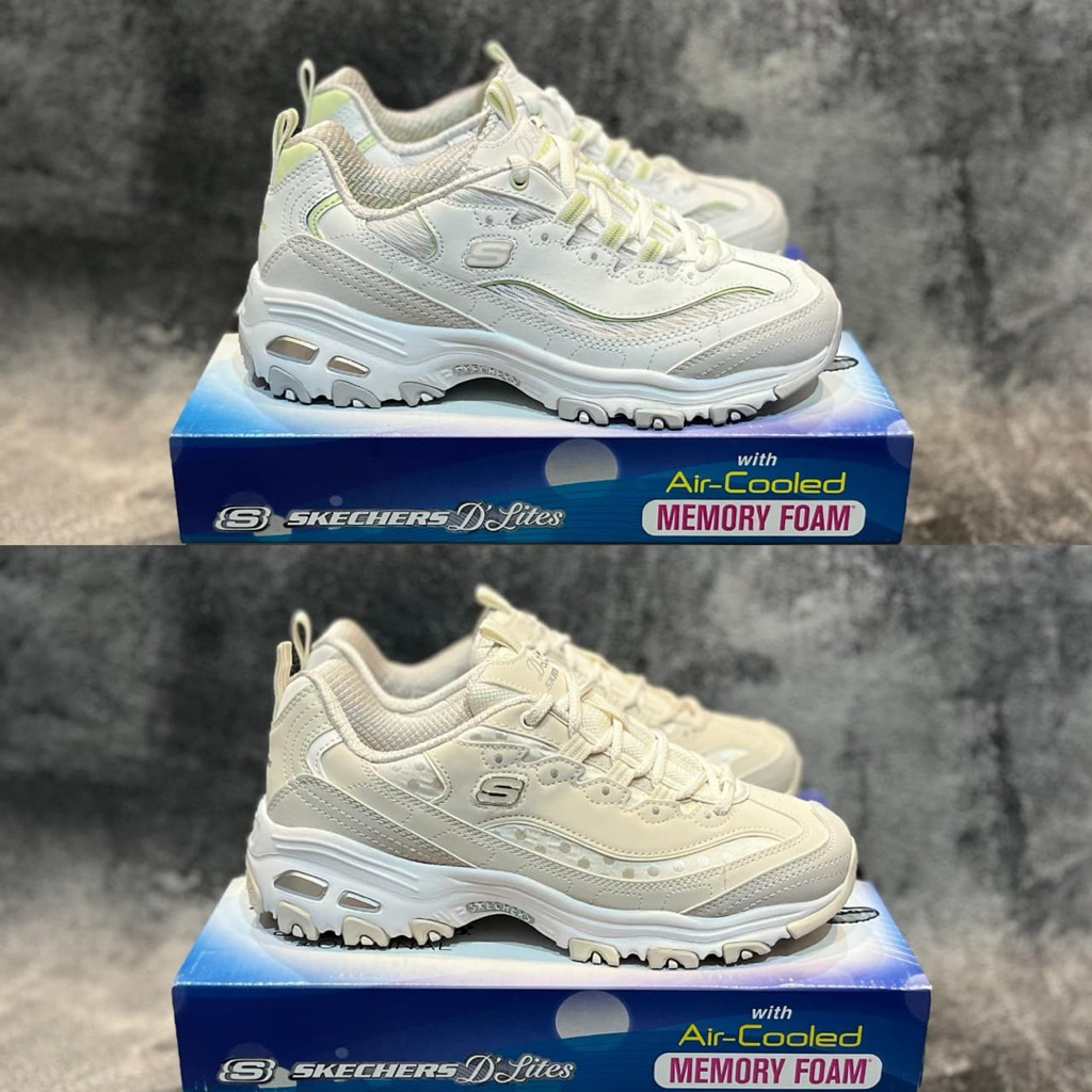 BEST SELLER Skechers D’lites 4.0 / D’lites 5.0 Wildcats / Finest Natural/Rose/White/Black Women's Sh
