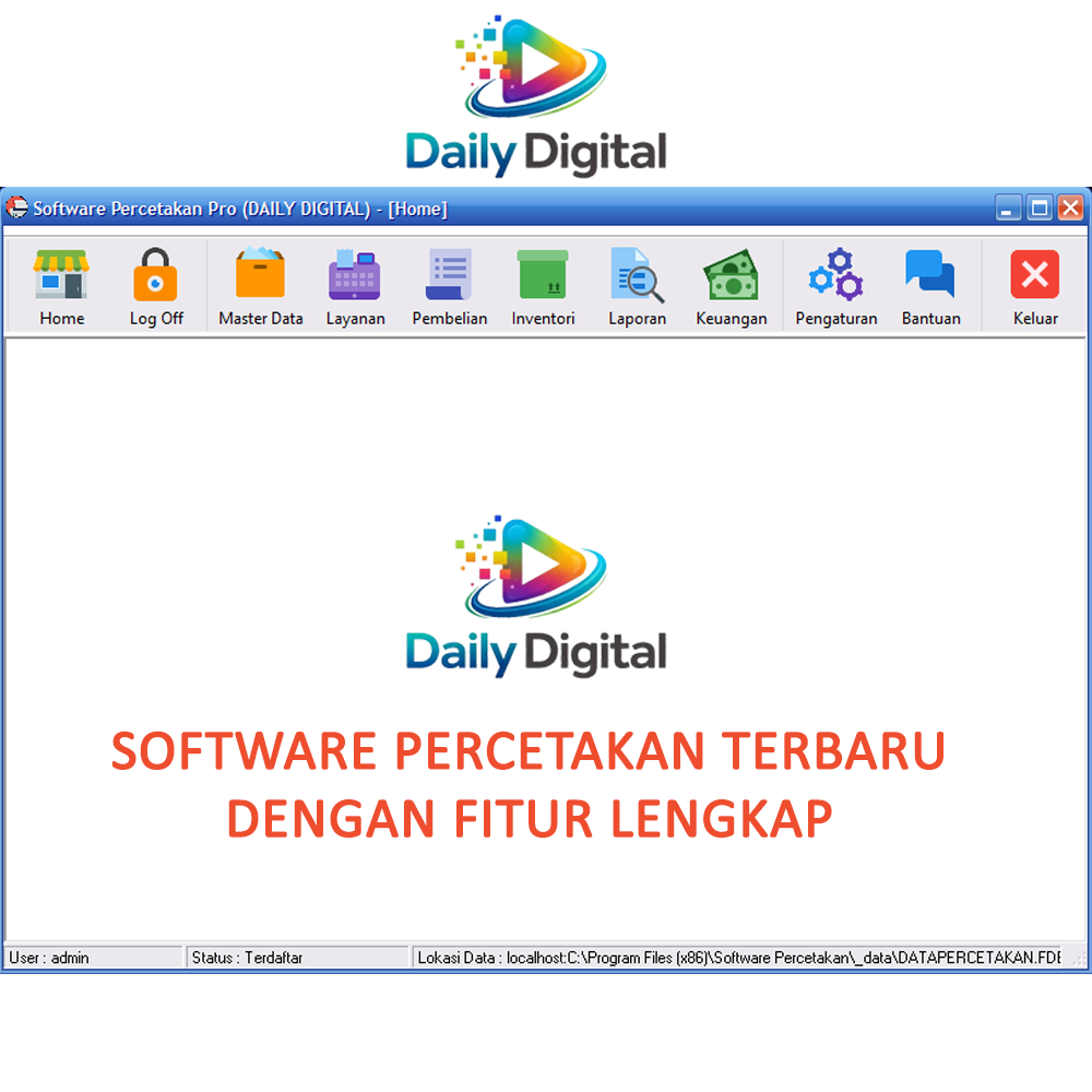 SOFTWARE / PROGRAM / APLIKASI KASIR PERCETAKAN DAN ADVERTISING TERBARU FULL VERSION UNLIMITED ALL PC