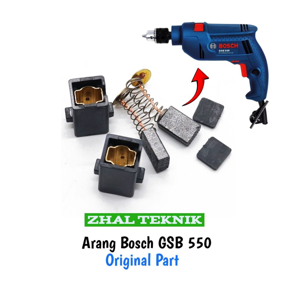 Carbon Brush Arang Untuk Bosch GSB 550 Mesin Bor Drill 13mm