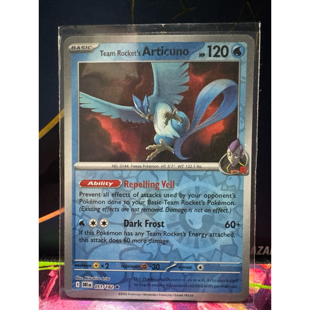 Kartu Pokemon TGC Team Rocket Articuno Eng
