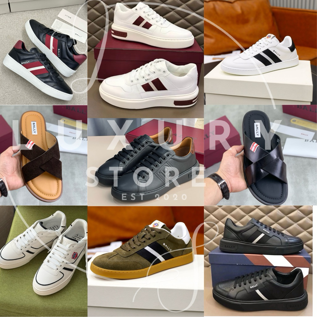 LUXURY STORE Sepatu Sneakers Bally New 20+ Casual Style Sepatu Kerja Original Quality