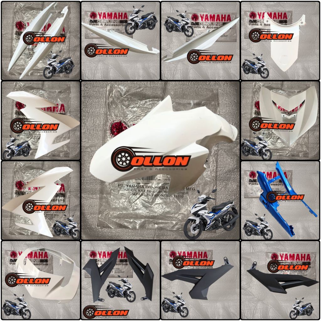 Cover paket Body halus Jupiter MX KING 150 2015 Putih Original yamaha