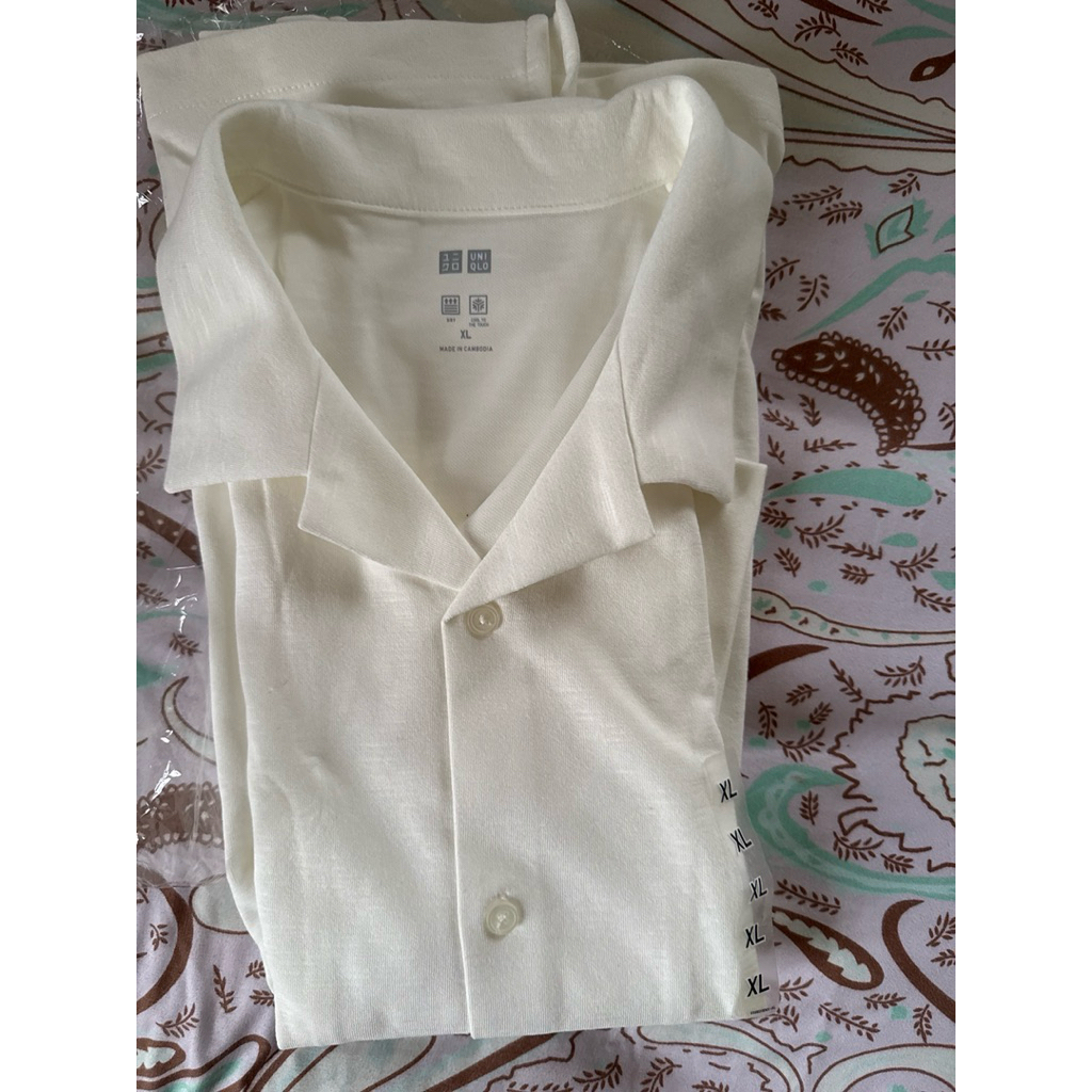 (BARU/NEW) UNIQLO OPEN COLLAR SHIRT