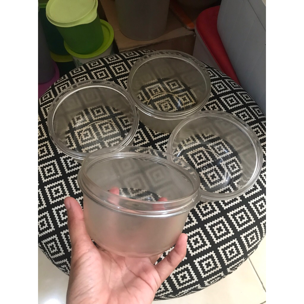 Base Kristal Bowl Tupperware bekas