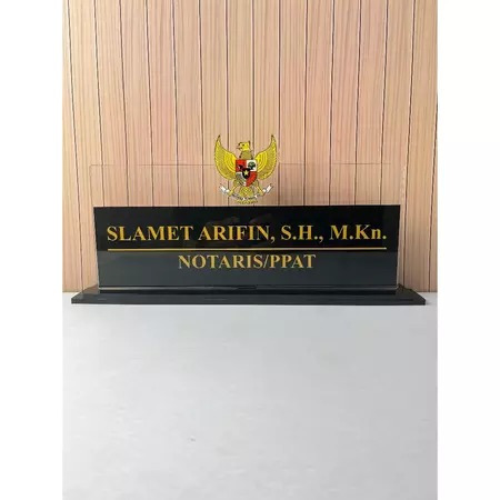 Papan Nama Meja Kerja Akrilik Papan Nama Meja Kantor