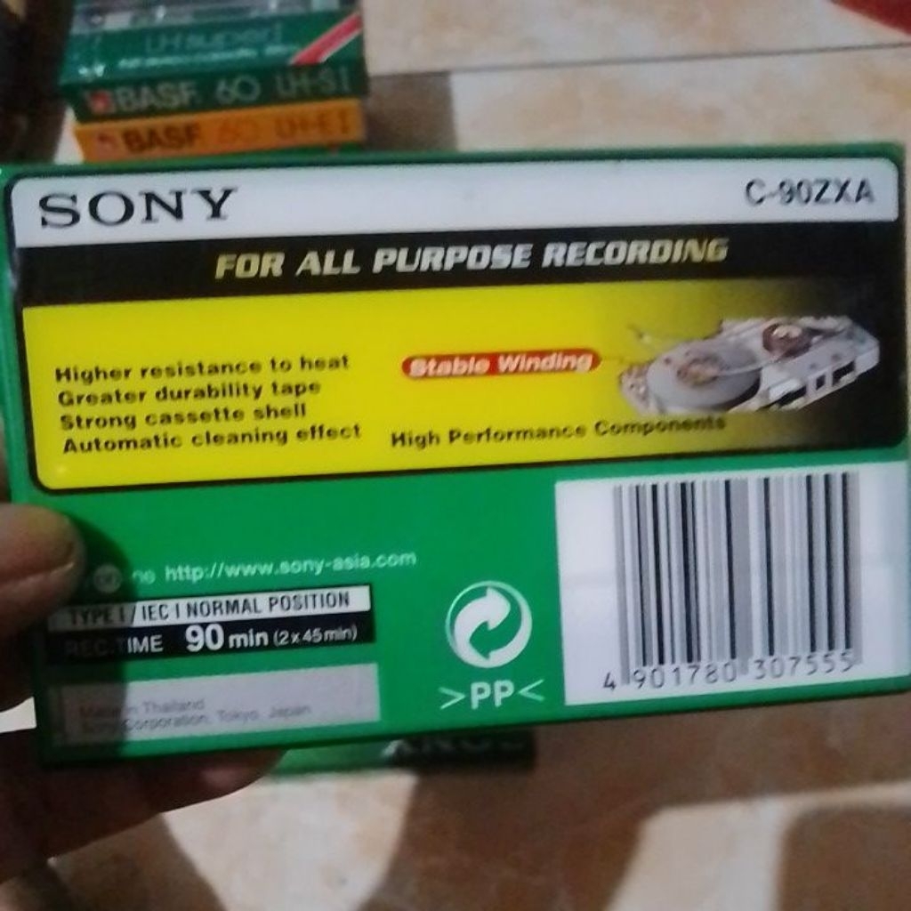 SONY ZX KASET PITA KOSONG 90 MENIT