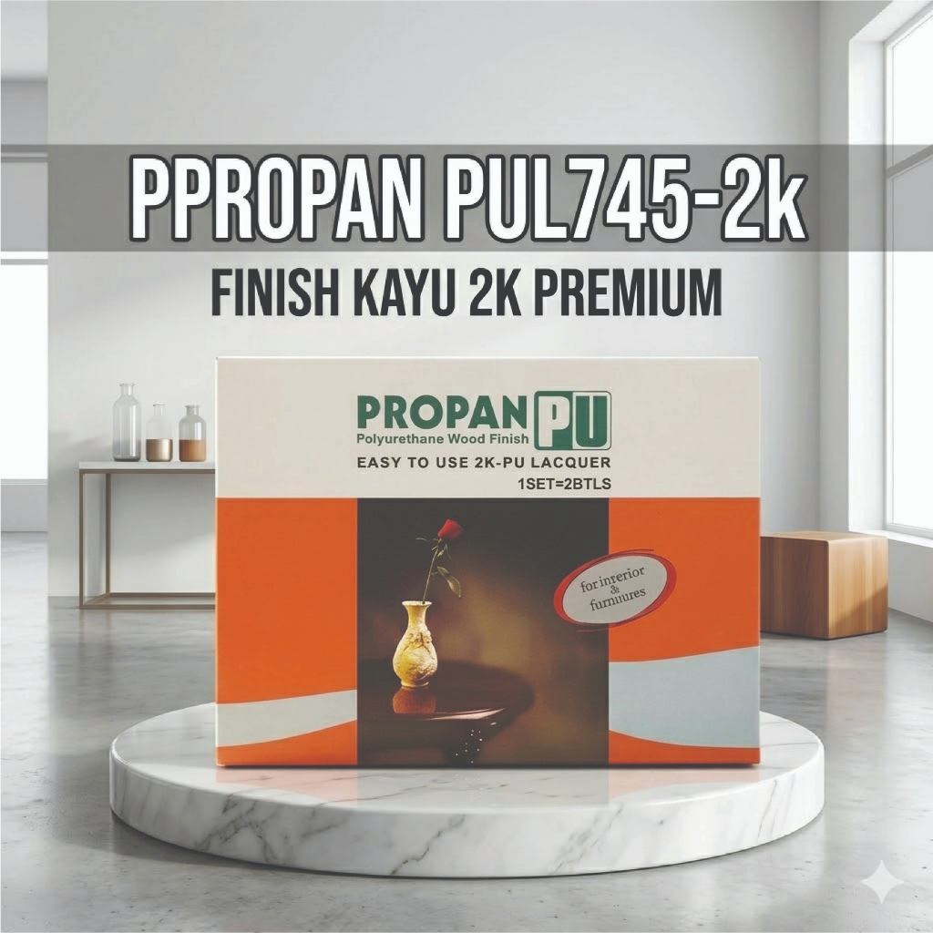Propan PU Easy to Use 2K 745 - Cat Kayu Polyurethane Set 1 Liter (Base + Hardener)