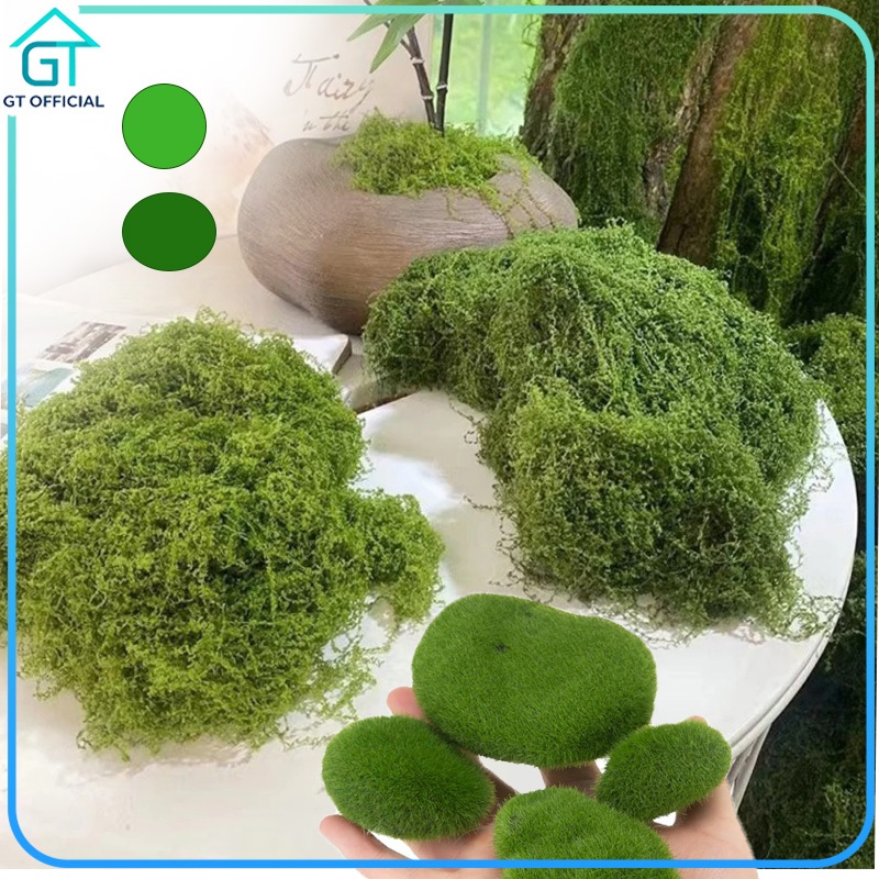Dekorasi Tanaman Palsu Lumut Abadi   Batu Lumut Artificial Batu Moss Lumut Sintetis Lumut Sintetis A