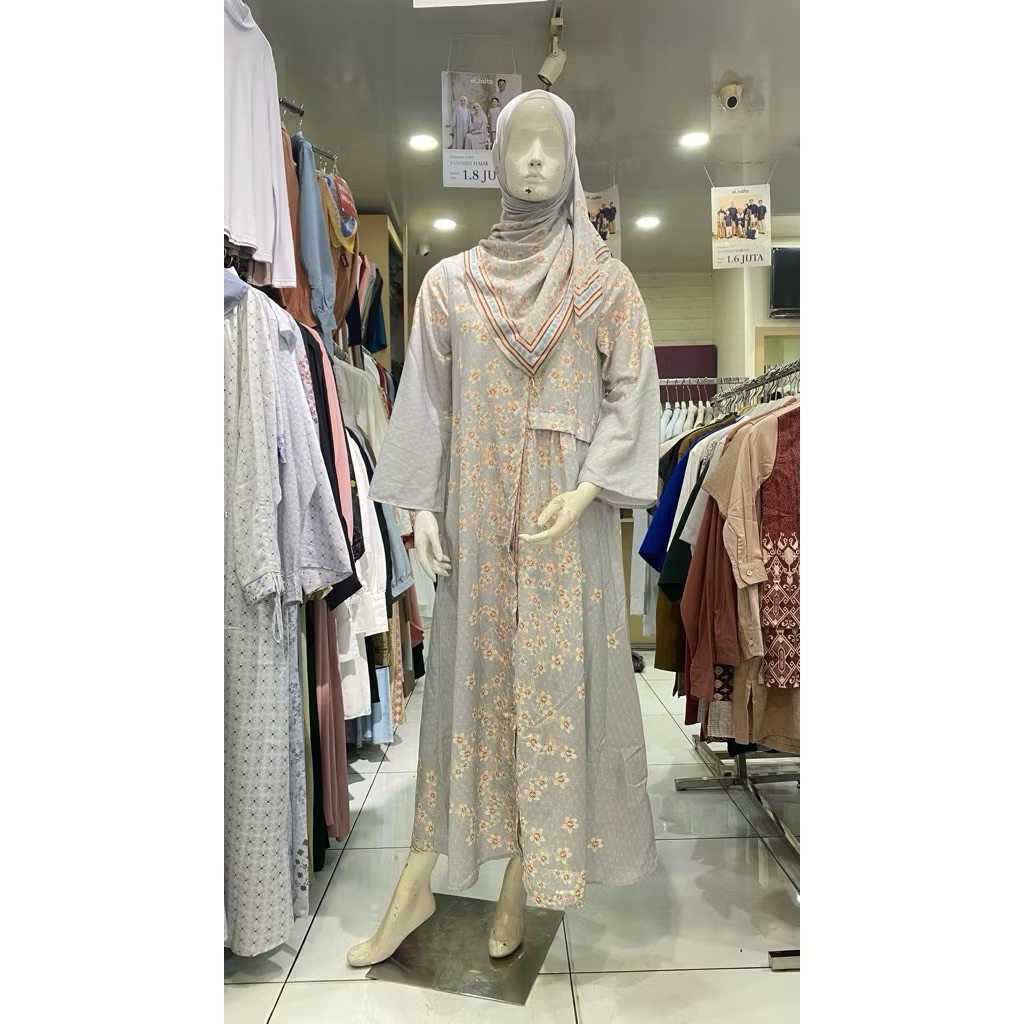 Gamis Kerut Miryam Elzatta Sarimbit Couple Family
