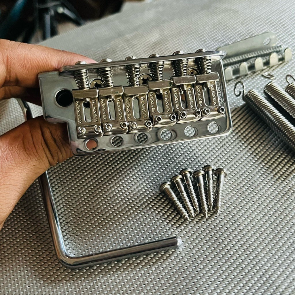 tremolo bridge wilkinson vintage 6srew original - tremolo bridge semi updown