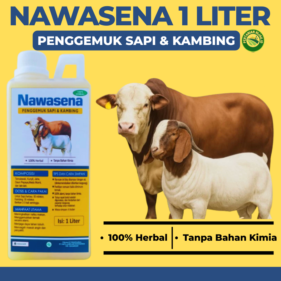 NAWASENA 1L vitamin sapi agar cepat gemuk, vitamin kambing agar cepat gemuk