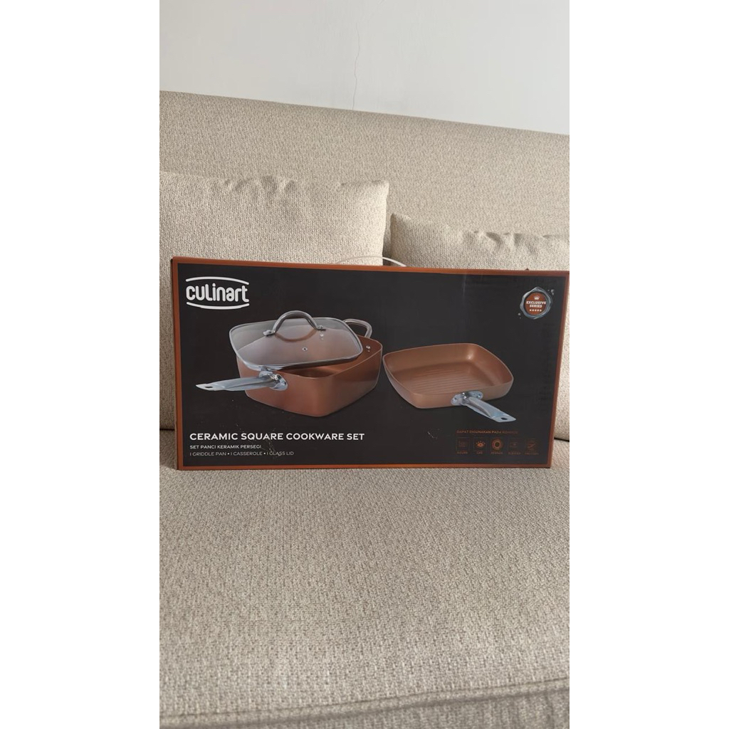 panci culinart ceramic square cookware set