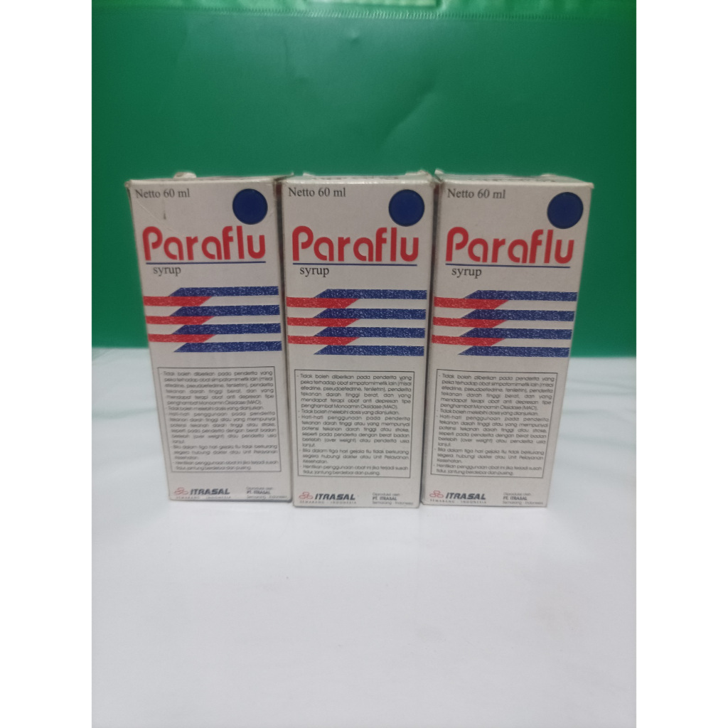 PARAFLU Sirup 60ml obat untuk batuk pilek demam anak