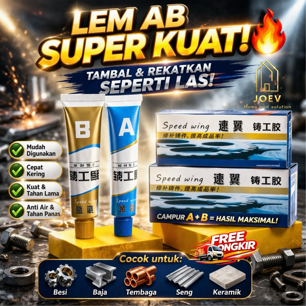 Joev Home LEM ab lem EPOXY lem BESI KUAT lem BAJA super kuat lem TAHAN PANAS lem anti bocor pipa lem