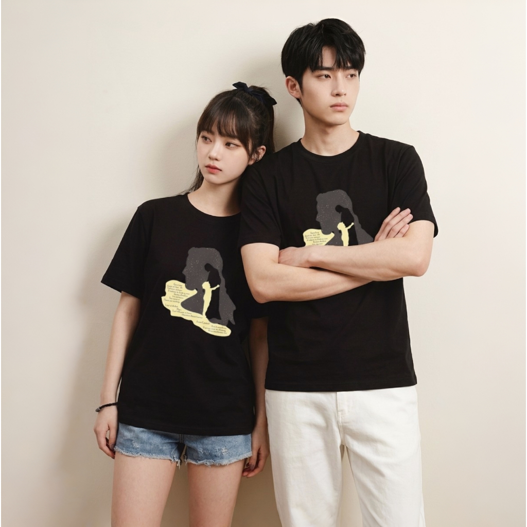 KAOS OBLONG HANDESIGN COMBED ROHANI HITAM UNIVERSE /UN1