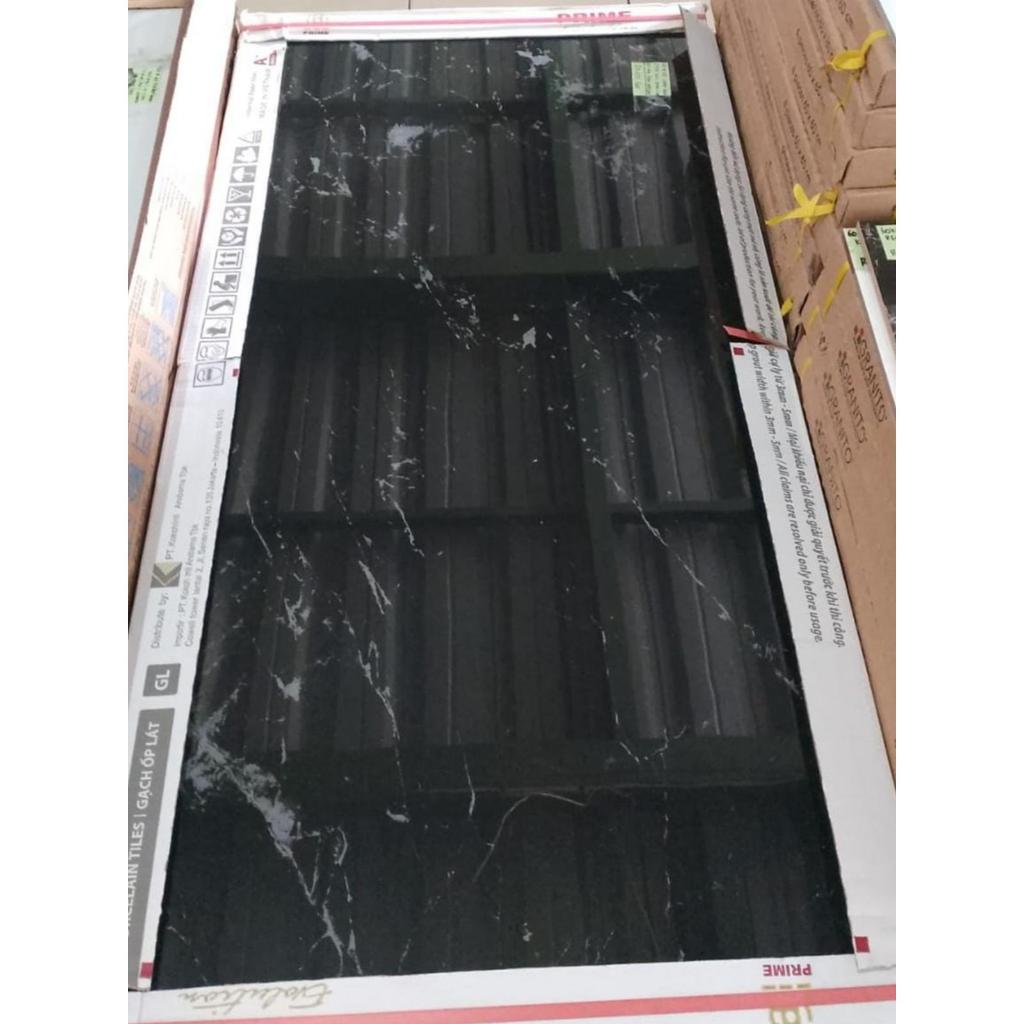 GRANIT LANTAI RUANG DEPAN INTERIOR GATTO BLACK 27316 60X120 KW 1/ GRANIT MEJA DAPUR/ - PRIME BY KIA 
