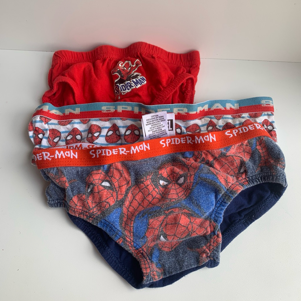 (PRELOVED) celana dalam anak laki laki balita motif spiderman