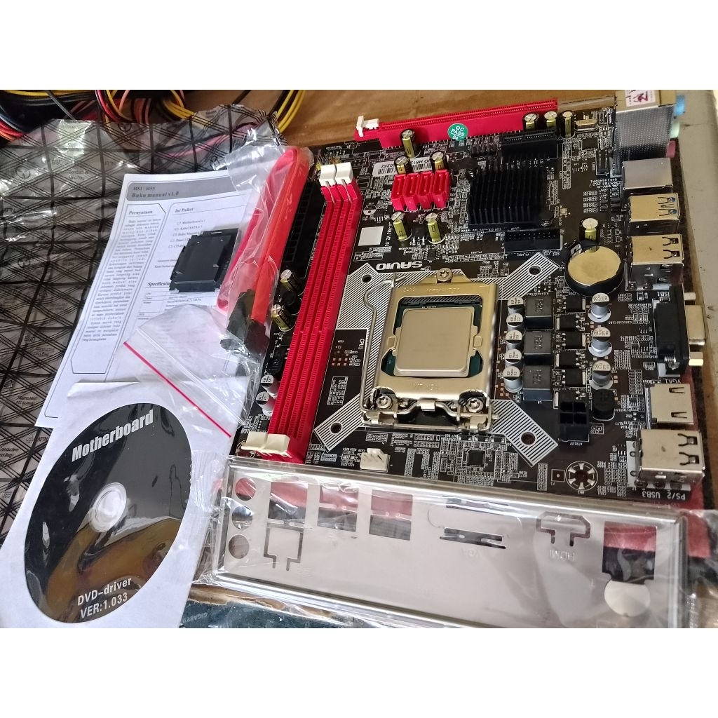 Mobo H81 BARU + PROCESOR GAMING CORE I5 GEN 4 4690