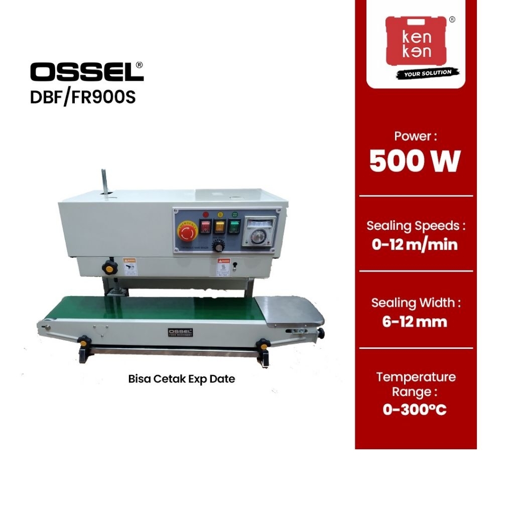 Ossel - Mesin Sealer Vertical Continous Sealer DBF/FR 900 S Ossel Alat Press Plastik