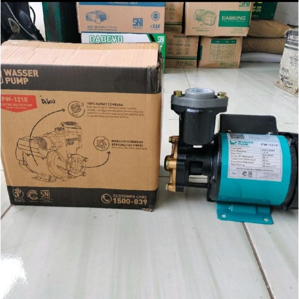 POMPA AIR WASSER PW-121E PW121E 121 E SUMUR DANGKAL 9 METER