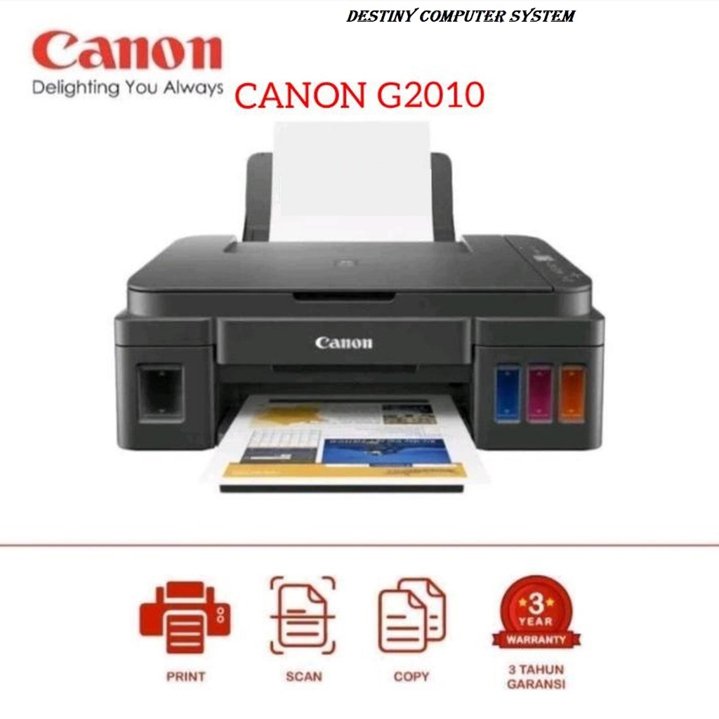 Printer Canon G2010  Print Scan Copy Infus