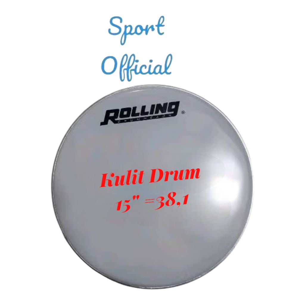 Head Drum 15" / Membran Drum / Kulit Snare Drumband / Kulit Drumband / 15 Inch ( Rolling )