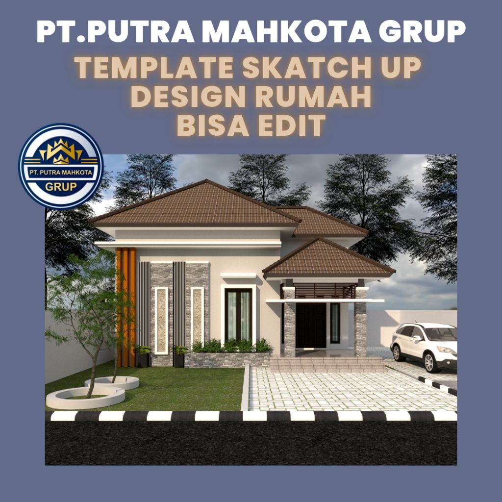 Desain Rumah 3D + Denah Lengkap – SKP & PDF Siap Unduh