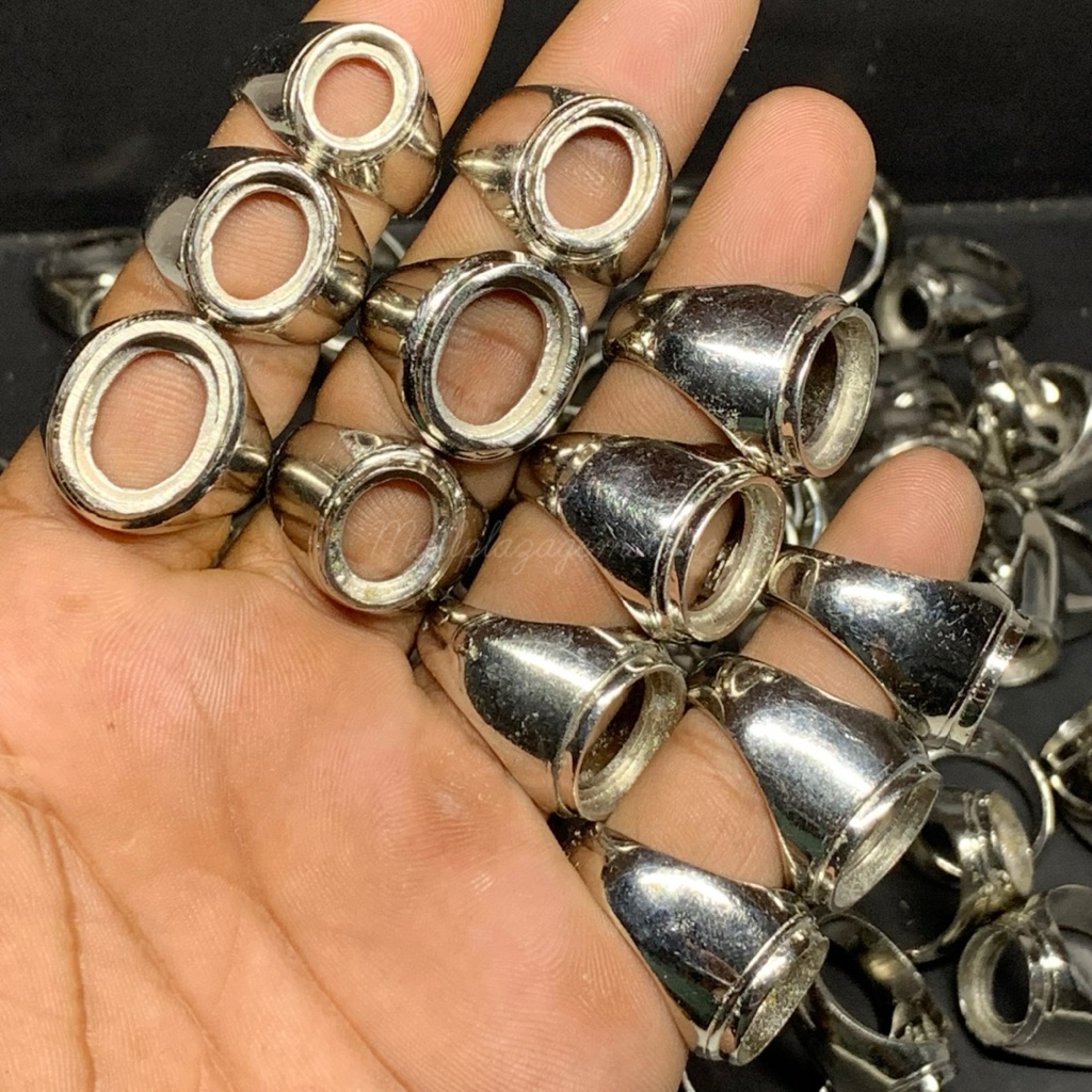 cincin ring alpaka tanam polosan harga grosir perkodi / ring emban alpaka polosan / ring alpaka / ri