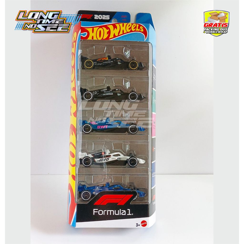 Hot Wheels 5-pack Formula 1 F1 2025