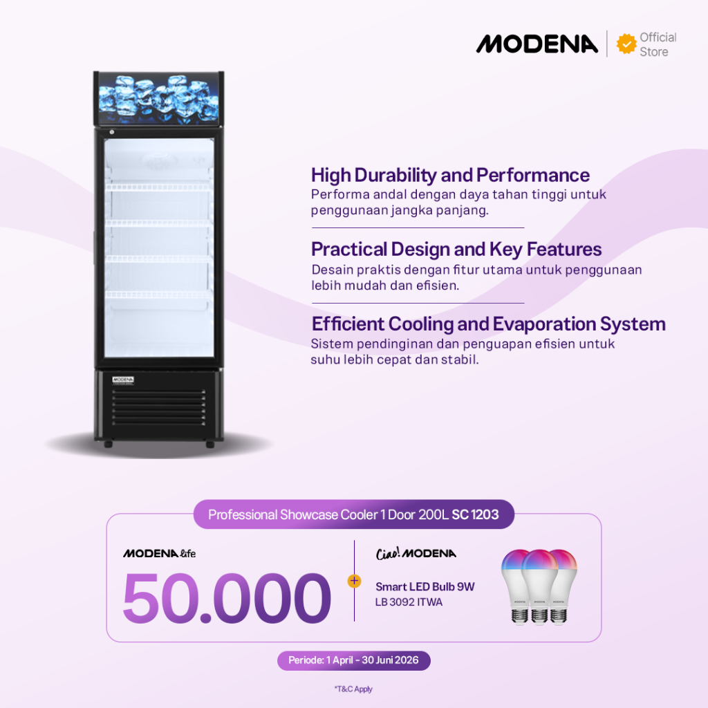 MODENA Showcase Cooler - SC 1203