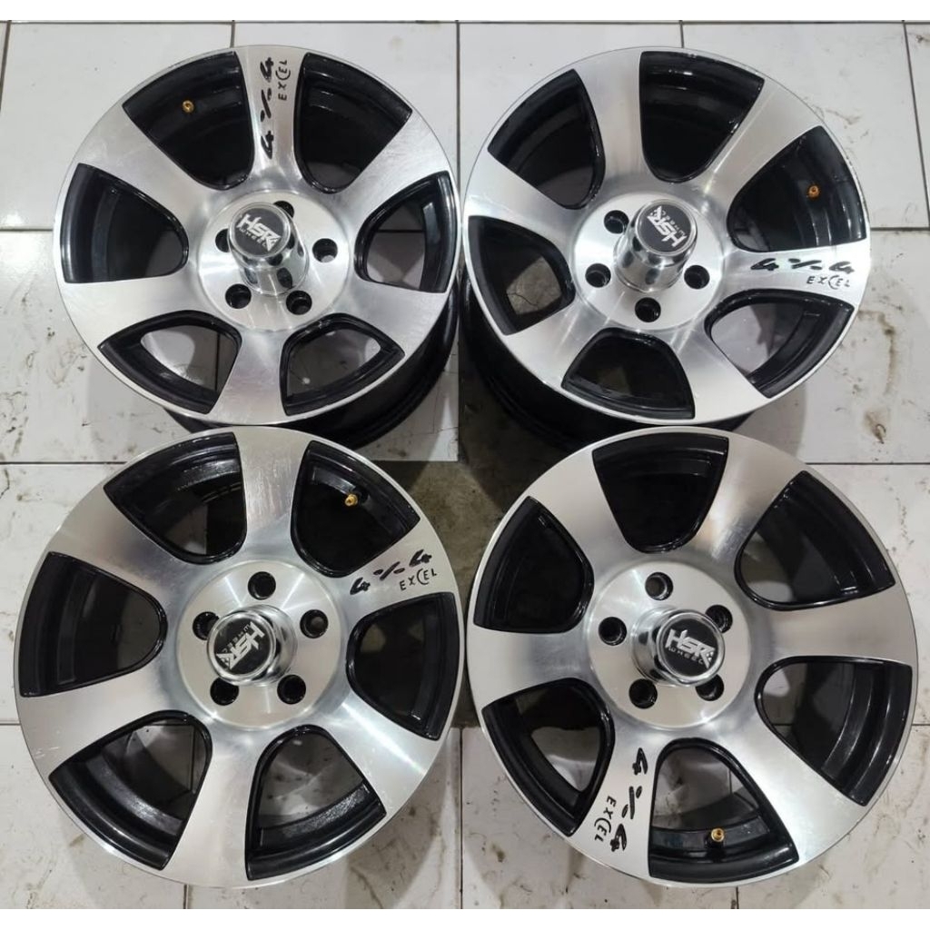 Jual velg second hsr type shokku ring 15 cocok buat ertiga innova brv dll