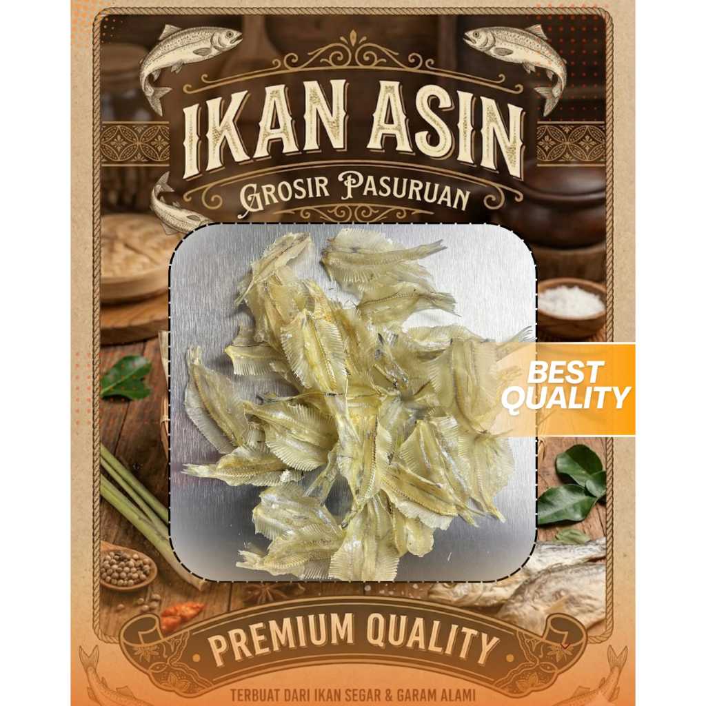 ISIN PASURUAN | Ikan Asin kapasan - Gurih, Tanpa Sisik, Tanpa Pengawet, Kualitas Premium