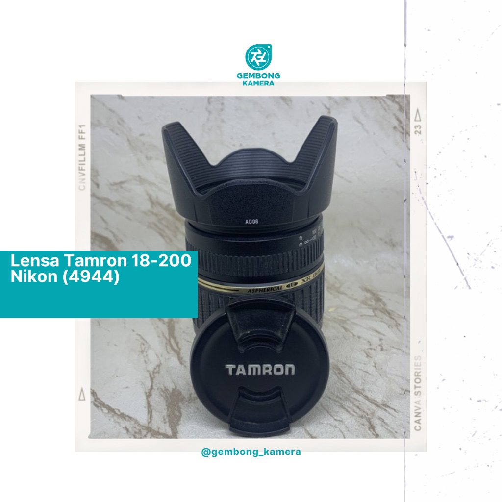 LENSA TAMRON 18-200 NIKON MURAH MANTAP (4944)