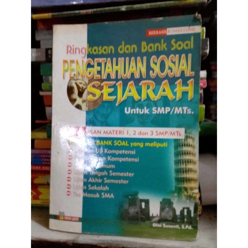 buku Ringkasan dan Bank Soal Pengetahuan Sosial Sejarah untuk SMP/MTS
