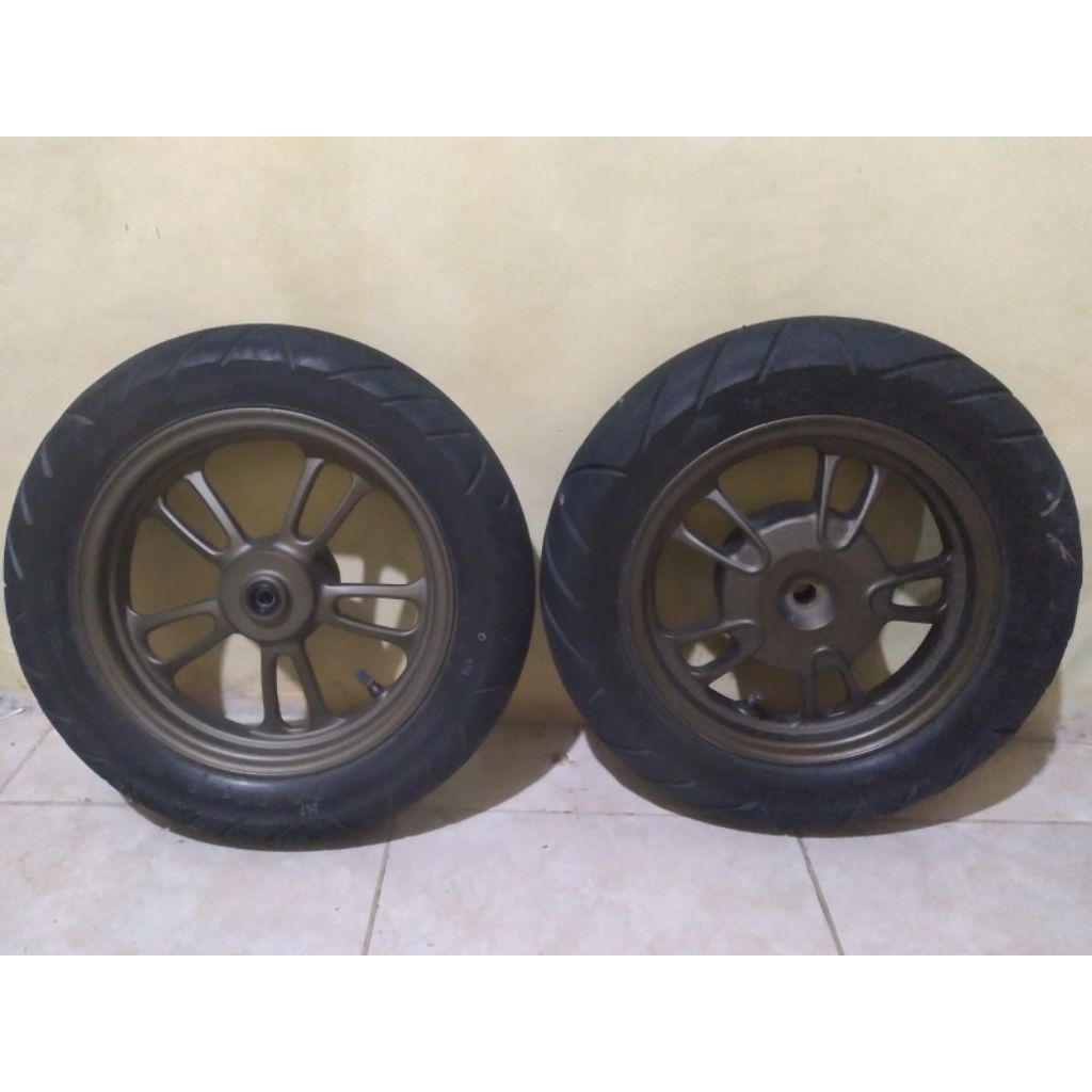 velg scoopy donat depan belakang+ban original copotan